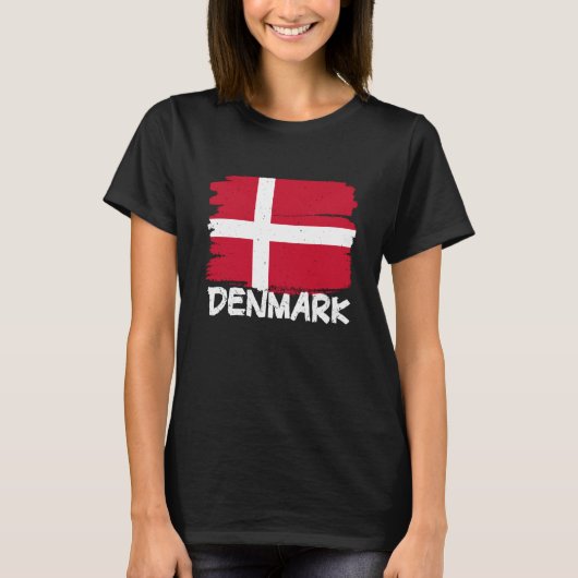 Cool Denmark Flag T-shirt (Voorkant)