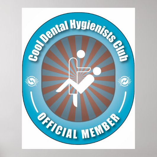 Cool Dental Hygienists Club Poster (Voorkant)