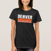 Cool Denver Orange Striped Simple & Basic Minimal T-shirt (Voorkant)