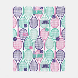 Cool Design for Tennis players, coaches... Fleece Deken