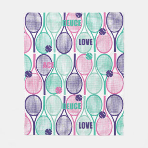 Cool Design for Tennis players, coaches... Fleece Deken