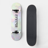 Cool Design Naam Verzamelobject Holografisch Persoonlijk Skateboard (Voorkant)