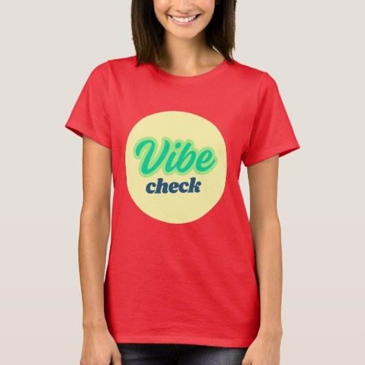 Cool Design: Vibe Check T-shirt (Voorkant)