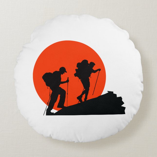 Cool designer kussen Ik hou van wandelen (Voorkant)