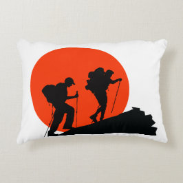 Cool designer kussen Ik hou van wandelen