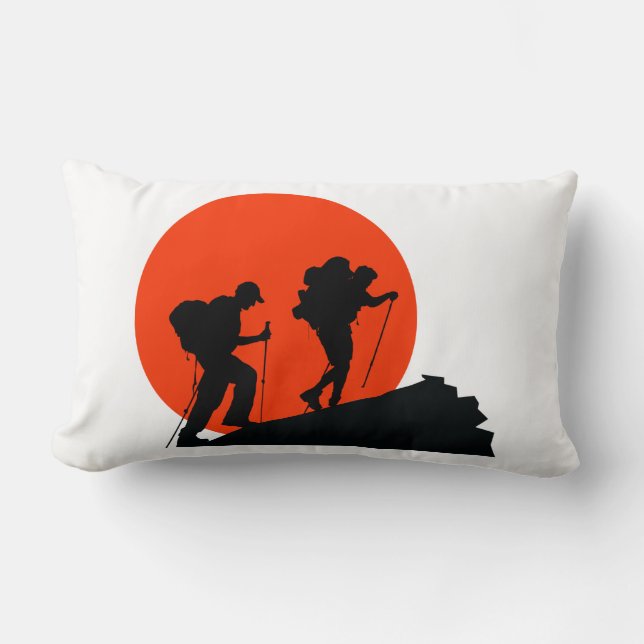 Cool designer kussen Ik hou van wandelen (Voorkant)