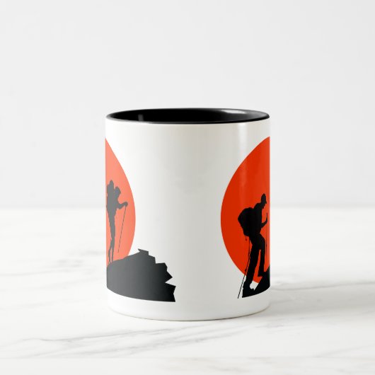 Cool Designer mok Ik hou van wandelen (Center)