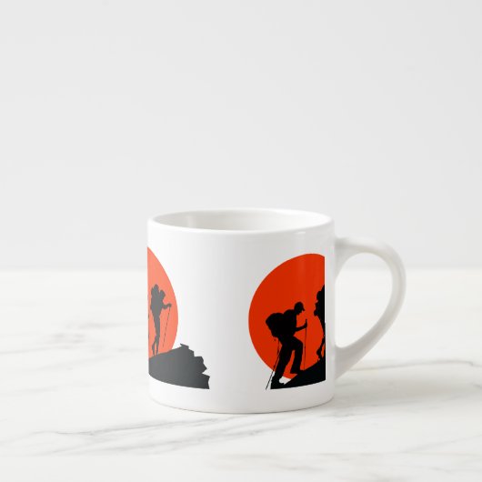 Cool Designer mok Ik hou van wandelen (Rechts)