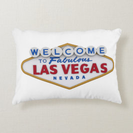 Cool Designer Pillow Welkom bij Las Vegas Accent Kussen