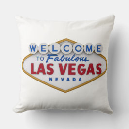 Cool Designer Pillow Welkom bij Las Vegas Kussen