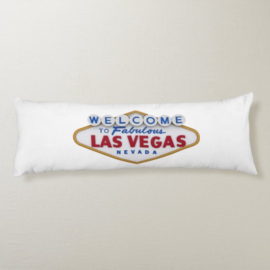 Cool Designer Pillow Welkom bij Las Vegas Lichaamskussen (Achterkant)