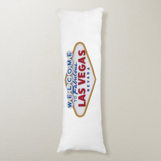 Cool Designer Pillow Welkom bij Las Vegas Lichaamskussen (Voorkant Verticaal)
