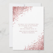 Cool diamond glitter roos goudtiara zoet 16 kaart (Achterkant)