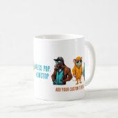 Cool Dier Modegeschenk Koffie Koffiemok (Voorkant rechts)