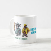 Cool Dier Modegeschenk Koffie Koffiemok (Voorkant links)