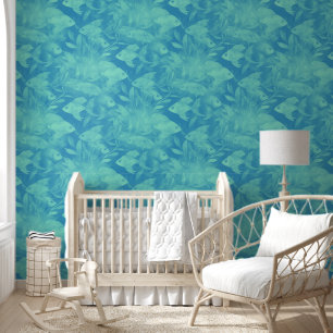 Cool Dieren Waterverf Patroon - Vis 2 Behang