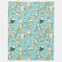 Cool dierpatroon - Moppige katten 1