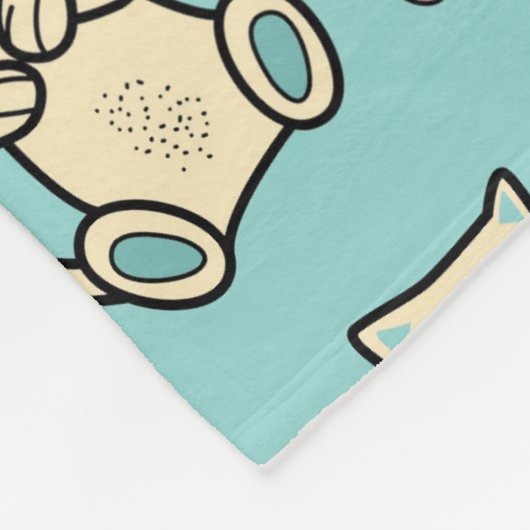 Cool dierpatroon - Moppige katten 1 Fleece Deken (Hoek)