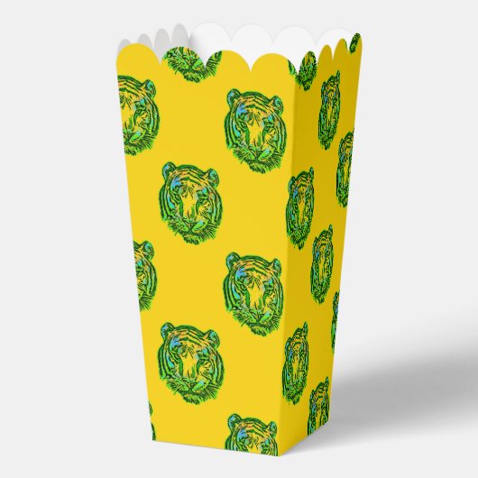 Cool dierpatroon - Tijger 1a Bedankdoosjes (Achterkant)