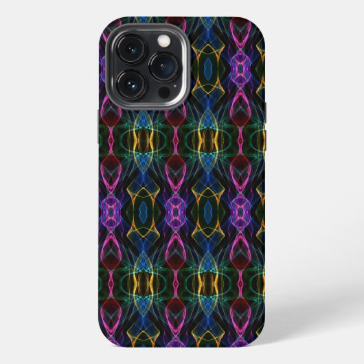 COOL digitaal artistiek patroon iPhone Hoesje (Achterkant)
