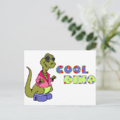 Cool Dino Briefkaart (Staand voorkant)