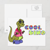 Cool Dino Briefkaart (Voorkant / Achterkant)