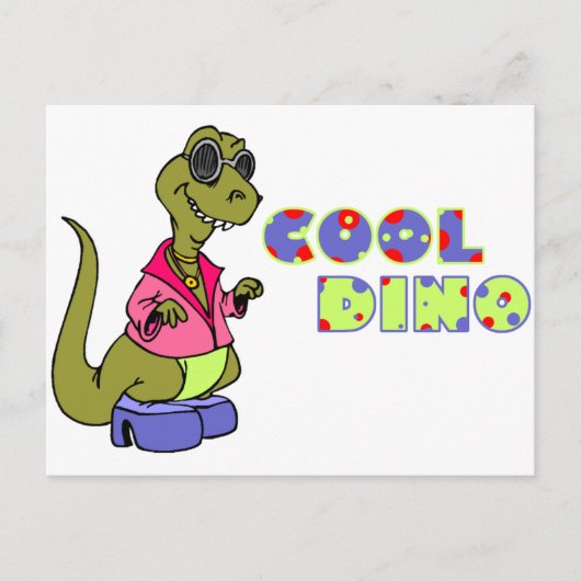 Cool Dino Briefkaart (Voorkant)