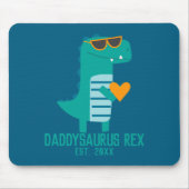 Cool Dino Daddysaurus Rex New Dad Fathers Day Muismat (Voorkant)