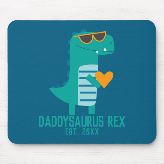 Cool Dino Daddysaurus Rex New Dad Fathers Day  Muismat (Voorkant)