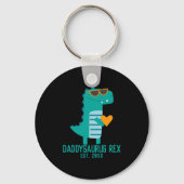 Cool Dino Daddysaurus Rex New Dad Fathers Day Sleutelhanger (Voorkant)