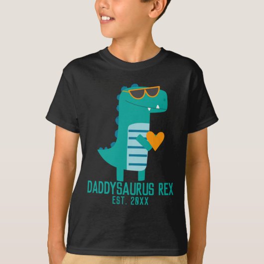 Cool Dino Daddysaurus Rex New Dad Fathers Day T-shirt (Voorkant)