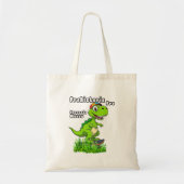 Cool Dino on a Skateboard Tote Bag (Voorkant)