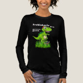 Cool Dino on a Skateboard Tri-Blend Shirt (Voorkant)
