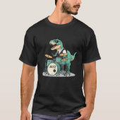 Cool Dino Percussionist Tee t-shirt  (Voorkant)