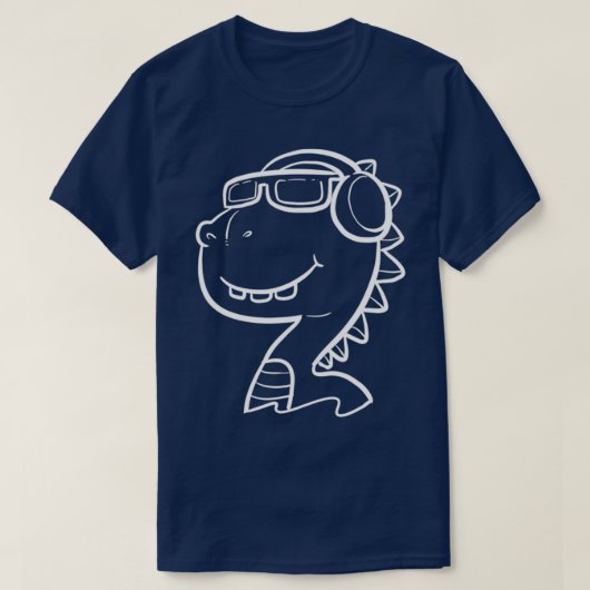 Cool Dino Unbothered of Chill Person Gift 2 T-shirt (Design voorkant)
