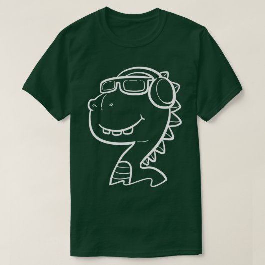 Cool Dino Unbothered or Chill Person Gift T-shirt (Design voorkant)