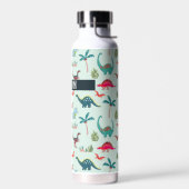 Cool dinosaur douanenaam blue waterfles (Links)