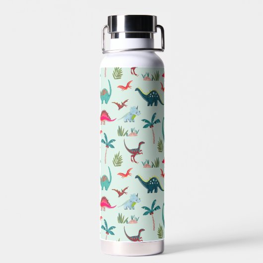 Cool dinosaur douanenaam blue waterfles (Achterkant)