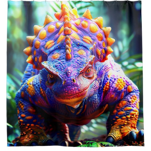 Cool Dinosaur Douchegordijn (Voorkant)