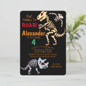 Cool Dinosaur Fossils Kaart (Staand voorkant)