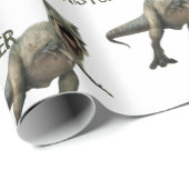 Cool Dinosaur Party Kids Birthday Trex Cadeaupapier (Rol Hoek)
