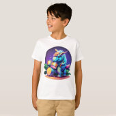 Cool Dinosaur Unisex Kind T-shirt (Voorkant volledig)