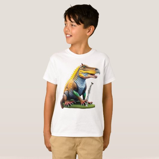 Cool Dinosaur Unisex Kind T-shirt (Voorkant volledig)