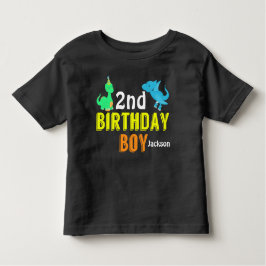Cool Dinosaur Verjaardag Jongen Party Custom Kinder Shirts