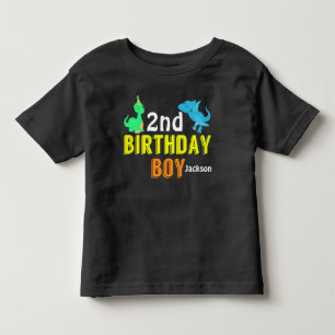 Cool Dinosaur Verjaardag Jongen Party Custom Kinder Shirts