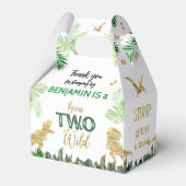 Cool Dinosaurs Jurassic Boy Verjaardagsfeestje Bedankdoosjes (Achterkant)