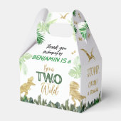 Cool Dinosaurs Jurassic Boy Verjaardagsfeestje Bedankdoosjes (Voorkant Zijde)