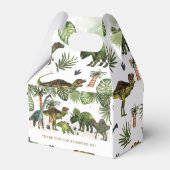 Cool Dinosaurs Jurassic Boy Verjaardagsfeestje Bedankdoosjes (Achterkant)