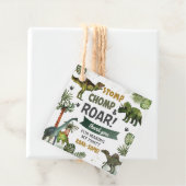 Cool Dinosaurs Jurassic Boy Verjaardagsfeestje Bedankjes Labels (In situ)