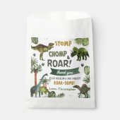 Cool Dinosaurs Jurassic Boy Verjaardagsfeestje Bedankzakje (Voorkant)